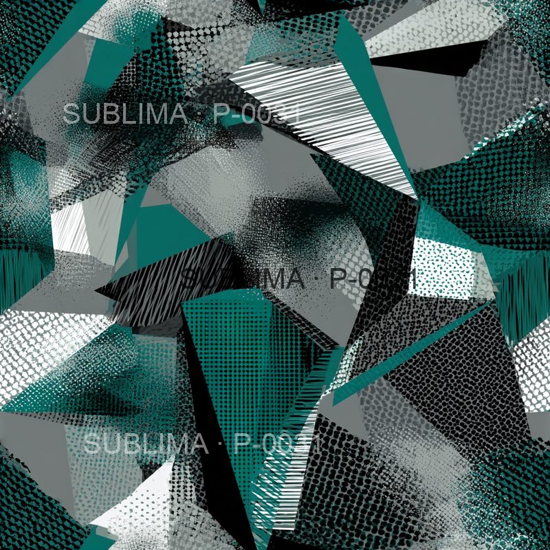 P-0031 Geometric Camo seamless print pattern by Sublima