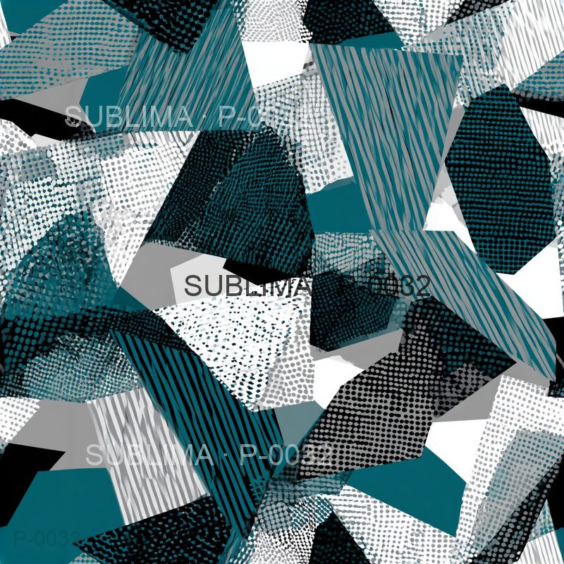 P-0032 Geometric Camo seamless print pattern by Sublima