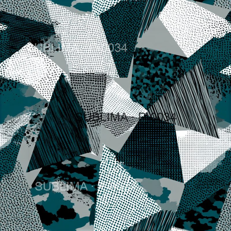 P-0034 Geometric Camo seamless print pattern by Sublima
