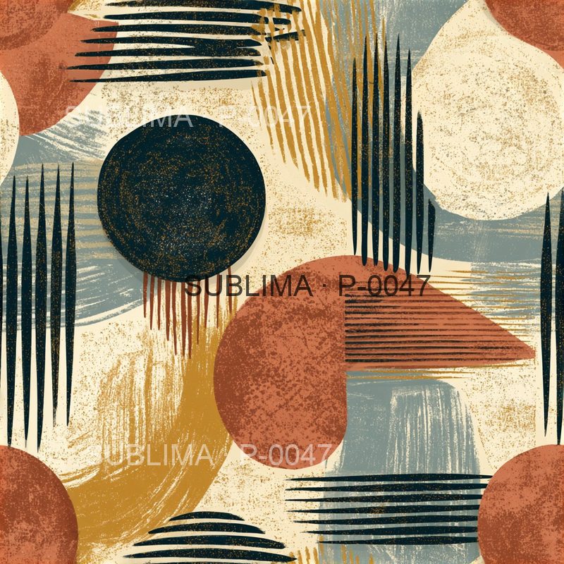P-0047 Retro Sport seamless print pattern by Sublima