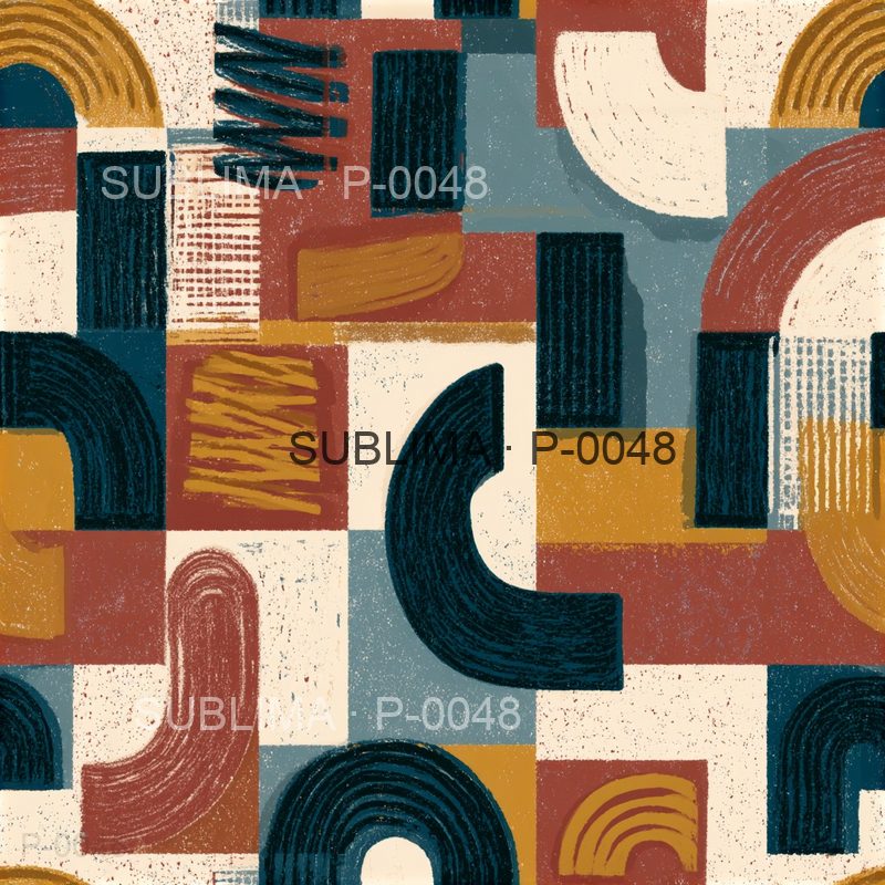 P-0048 Retro Sport seamless print pattern by Sublima