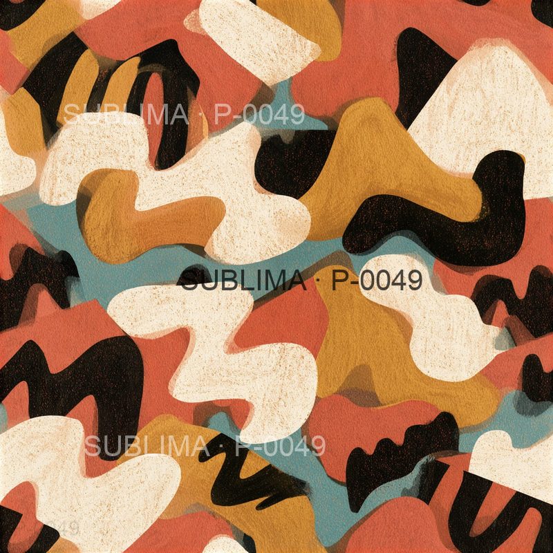 P-0049 Retro Sport seamless print pattern by Sublima
