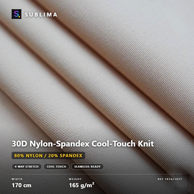 30D Nylon-Spandex Cool-Touch Knit knitted fabric