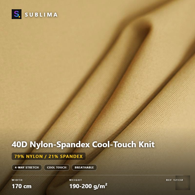 40D Nylon-Spandex Cool-Touch Knit knitted fabric