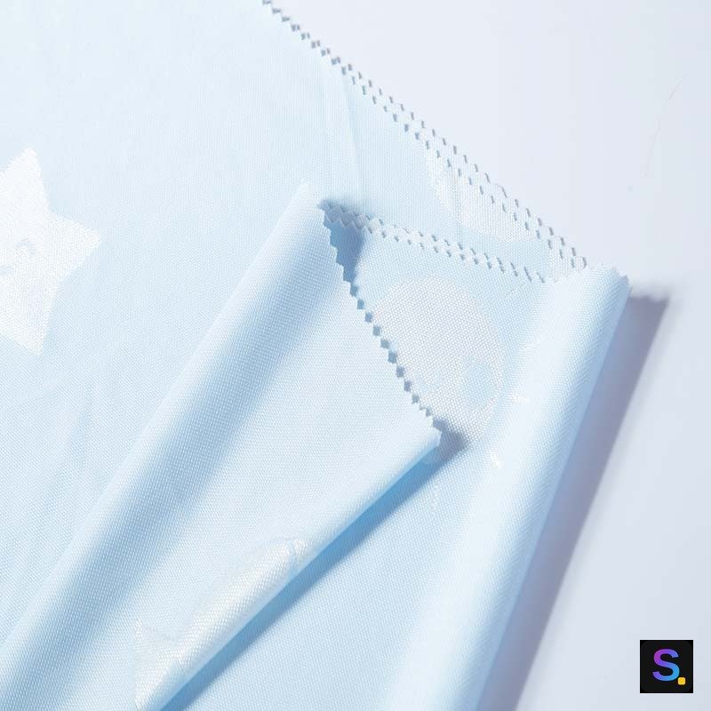 Cartoon Jacquard, Sky Blue Cartoon — photo 2