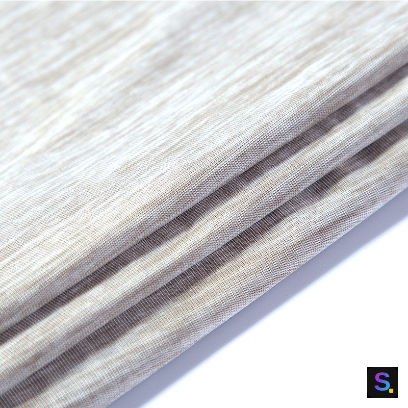 Cloud-Pattern Jersey, Coffee knitted fabric, nylon / polyester / spandex