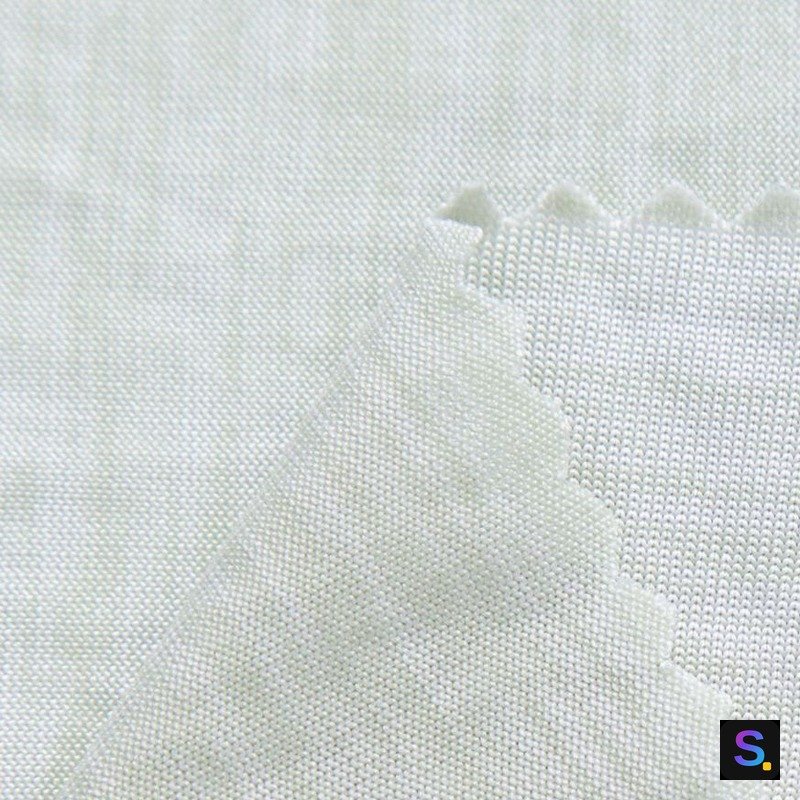 Cloud-Pattern Jersey, Ivory — photo 2