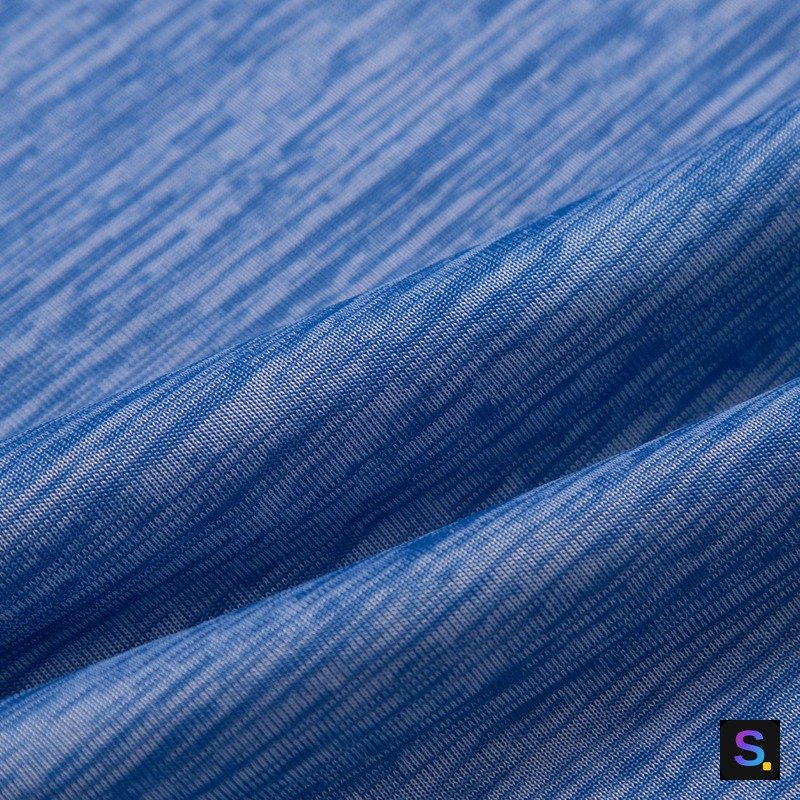 Cloud-Pattern Jersey, Royal Blue — photo 2