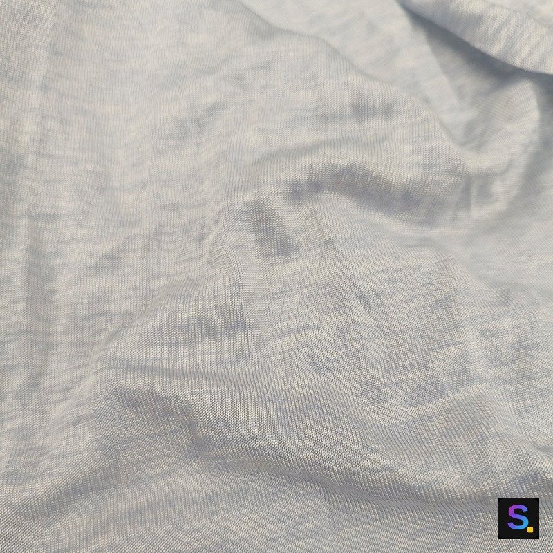 Cloud-Pattern Jersey, Silver Grey knitted fabric, nylon / viscose