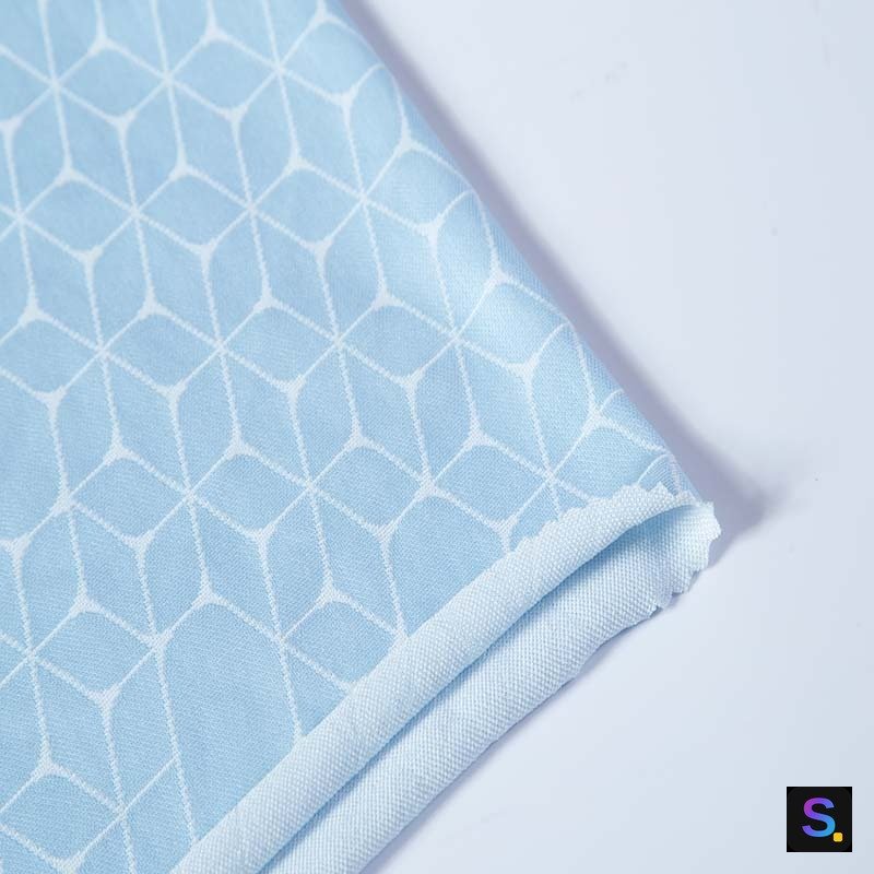 Cooling Jacquard, Blue Diamond Lattice — photo 2
