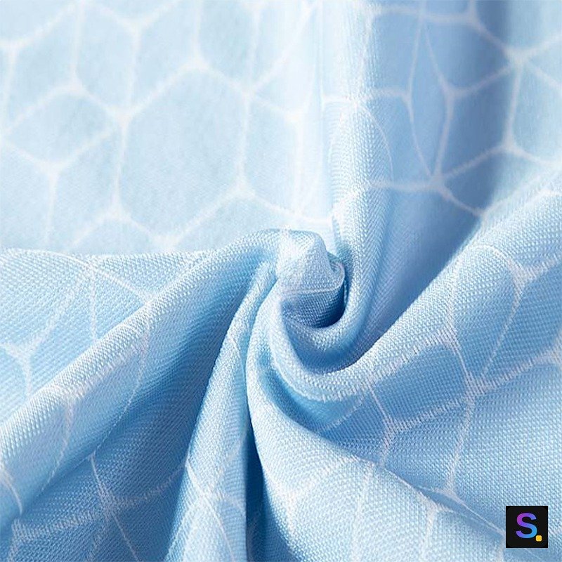 Cooling Jacquard, Blue Diamond Lattice — photo 4