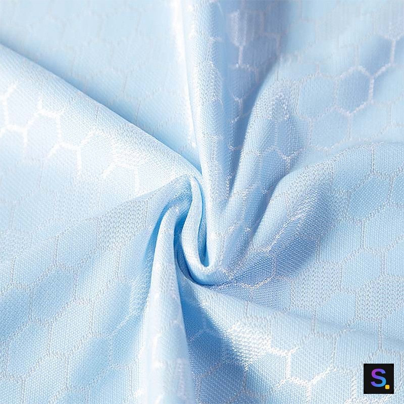 Cooling Jacquard, Light Blue Honeycomb — photo 4