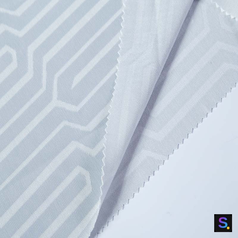 Cooling Jacquard, Light Grey Bar-Block — photo 2