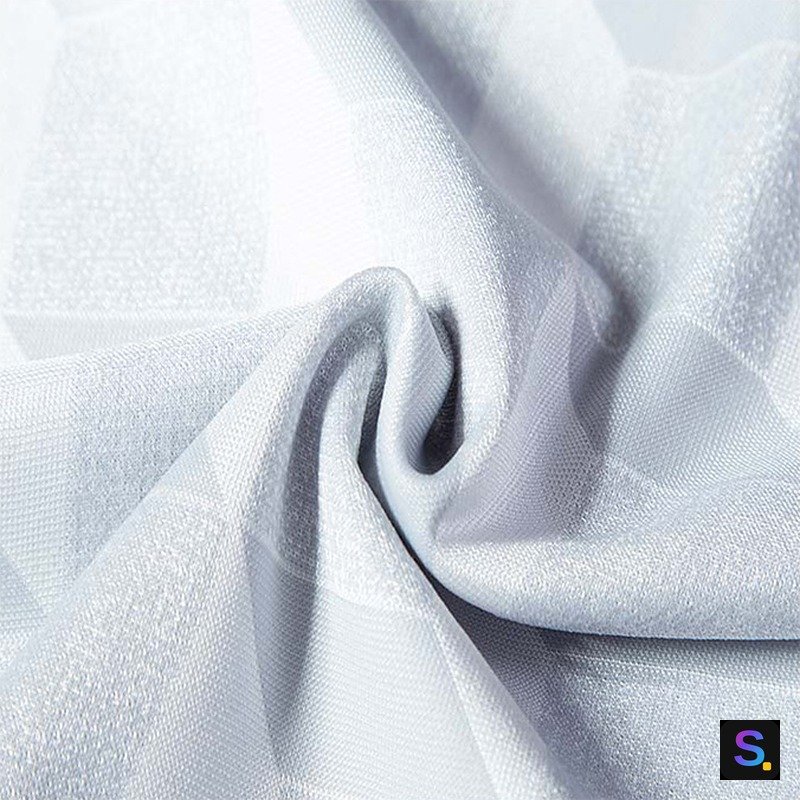 Cooling Jacquard, Light Grey Geometric Block — photo 4