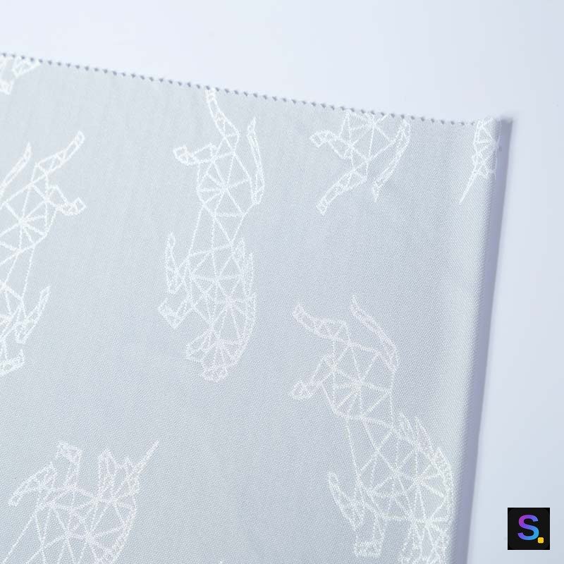 Cooling Jacquard, Light Grey Irregular Geometric knitted fabric, 50% nylon / 45% polyester / 5% spandex