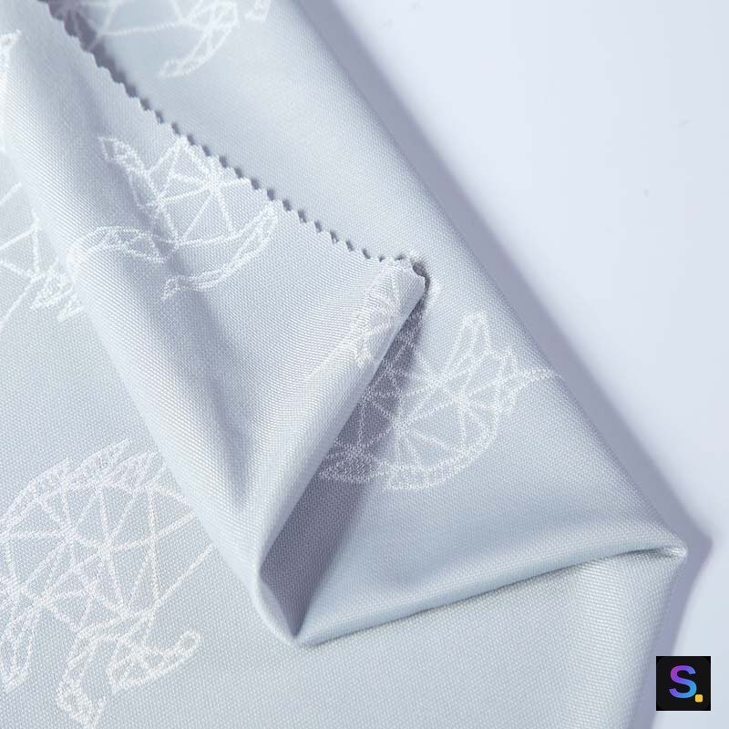 Cooling Jacquard, Light Grey Irregular Geometric — photo 2
