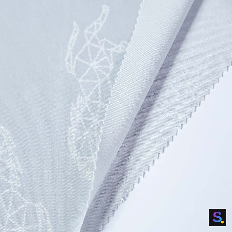Cooling Jacquard, Light Grey Irregular Geometric — photo 3