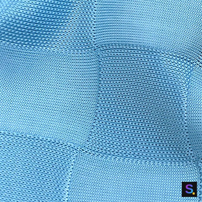 Cooling Jacquard, Sky Blue Large Check — photo 2