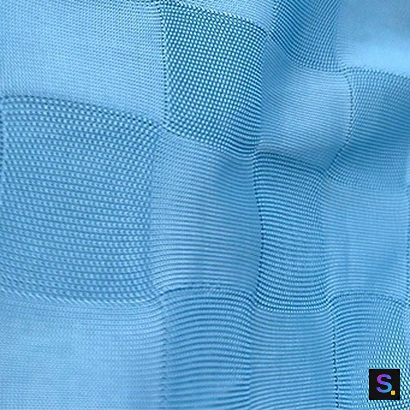 Cooling Jacquard, Sky Blue Large Check — photo 3