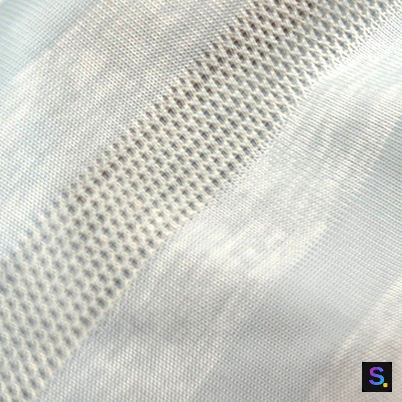 Cooling Mesh, Light Grey knitted fabric, nylon / polyester