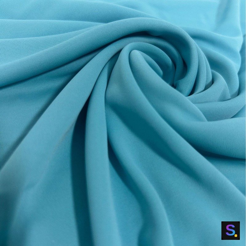 Double-Face Jersey, Teal knitted fabric, nylon