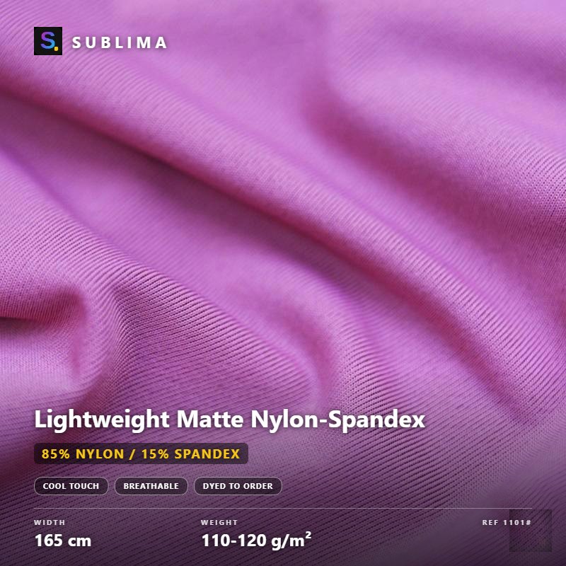Lightweight Matte Nylon-Spandex knitted fabric
