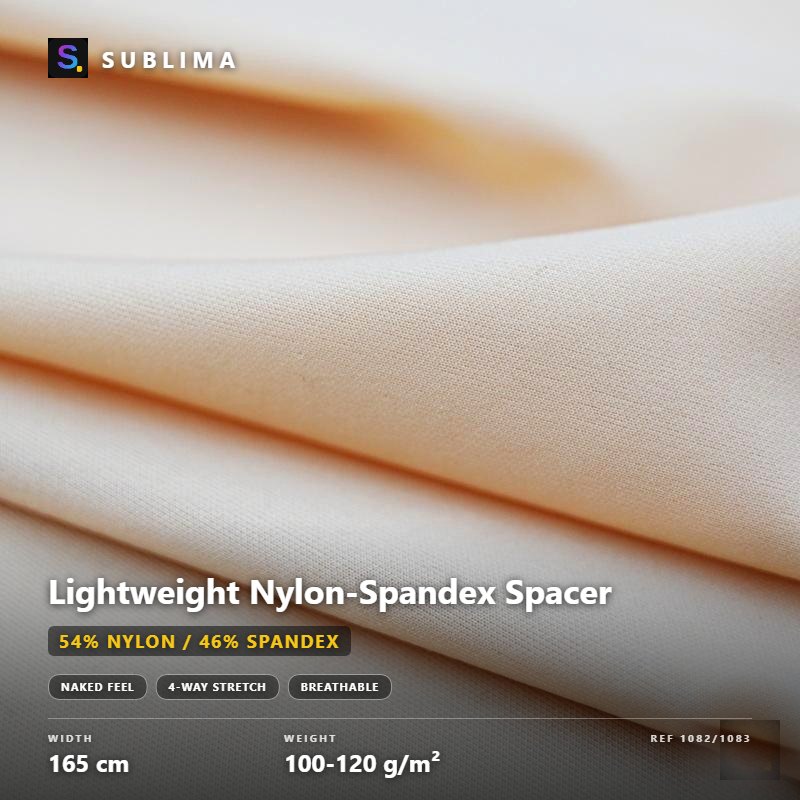 Lightweight Nylon-Spandex Spacer knitted fabric