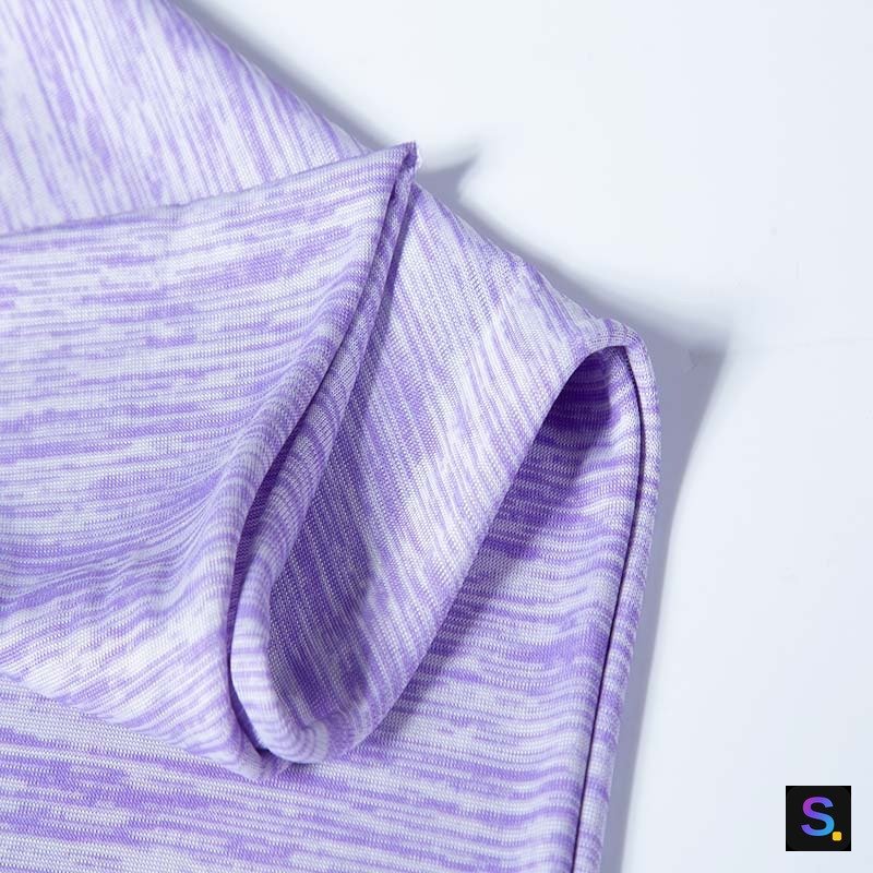 Nylon/PE Cooling Jersey, Lavender knitted fabric, nylon / PE