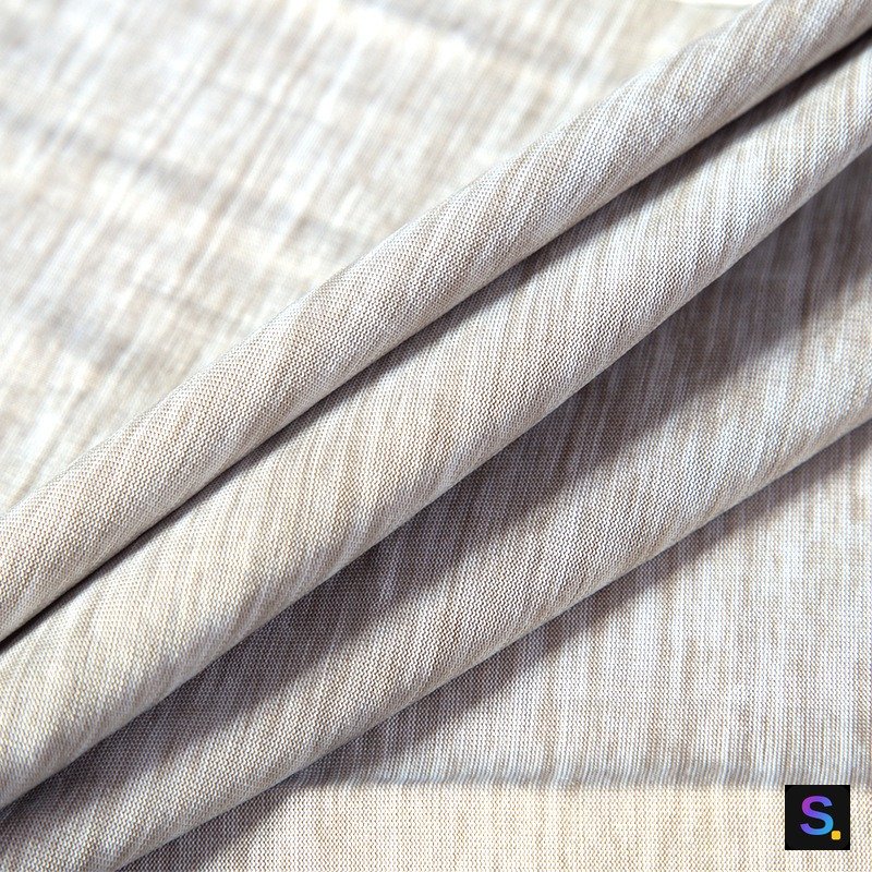 Nylon/PE Cooling Jersey, Taupe knitted fabric, nylon / PE