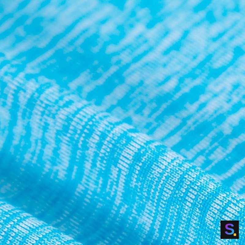 Nylon/PE Cooling Jersey, Turquoise — photo 2