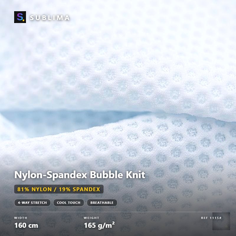 Nylon-Spandex Bubble Knit knitted fabric