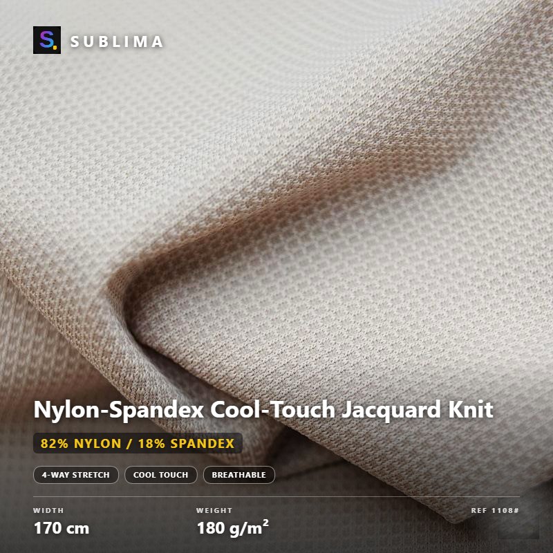 Nylon-Spandex Cool-Touch Jacquard Knit knitted fabric