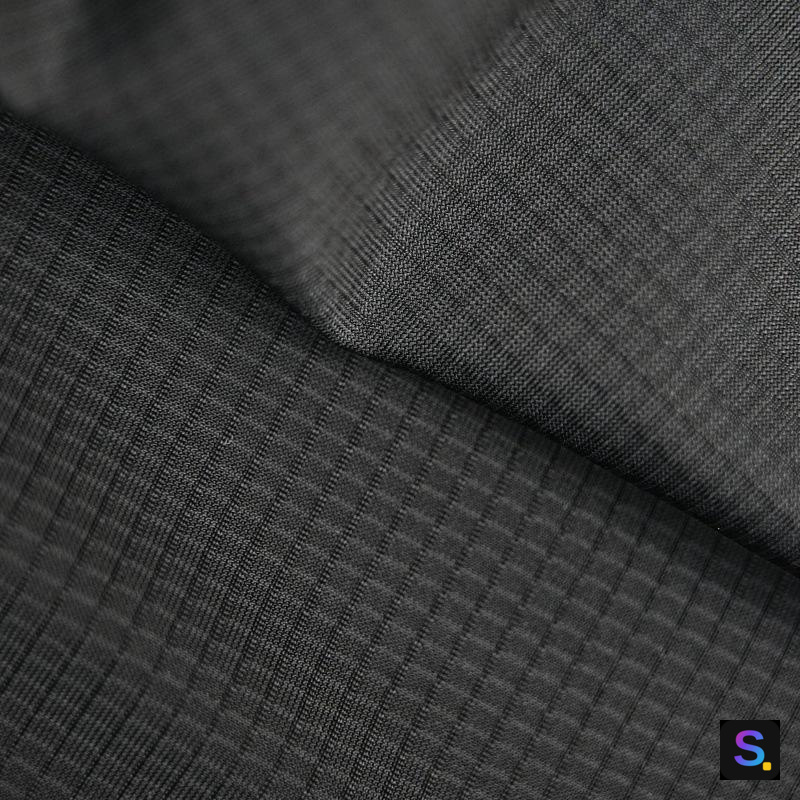 Nylon-Spandex Fine Check knitted fabric, 80% nylon / 20% spandex