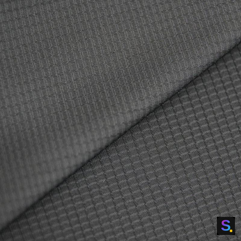 Nylon-Spandex Fine Check surface detail