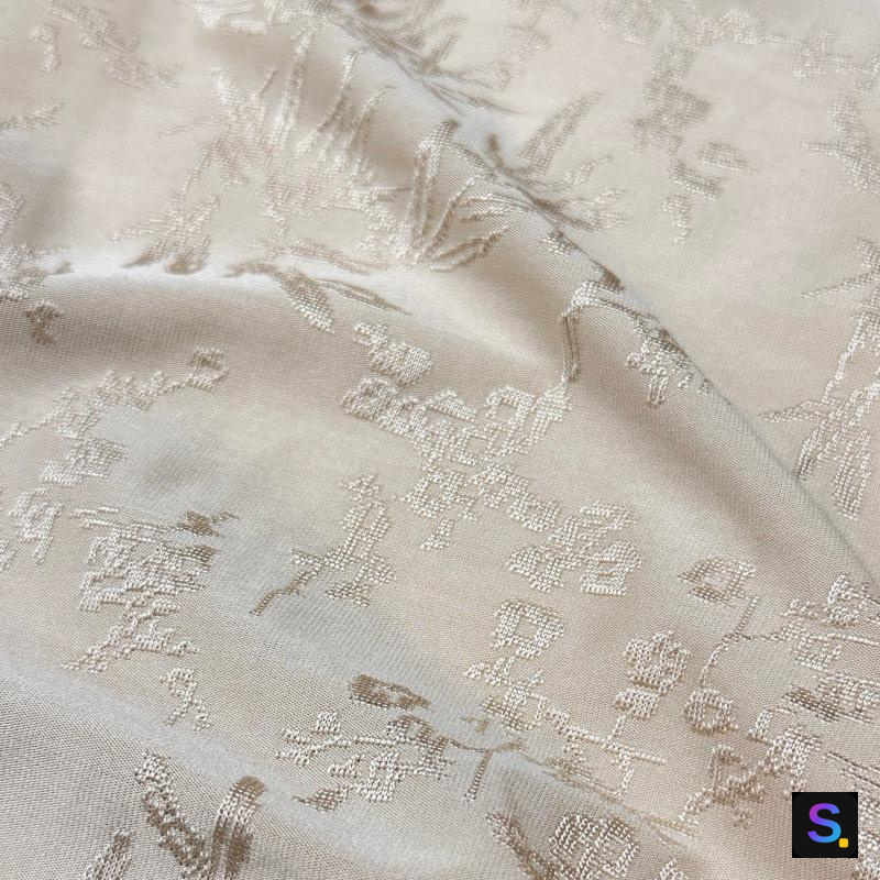 Nylon-Spandex Heritage Jacquard knitted fabric, 87% nylon / 13% spandex