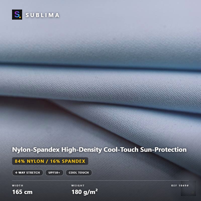 Nylon-Spandex High-Density Cool-Touch Sun-Protection knitted fabric