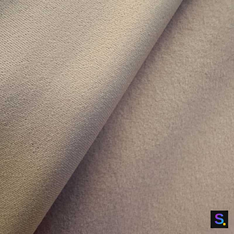 Nylon-Spandex High-Stretch Brushed Fleece Double Knit surface detail