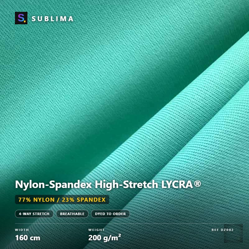 Nylon-Spandex High-Stretch LYCRA® knitted fabric