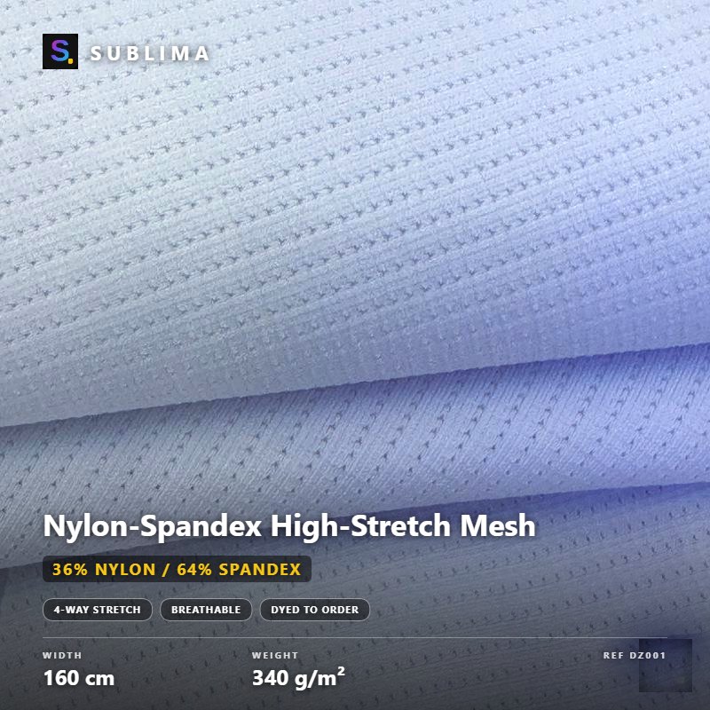 Nylon-Spandex High-Stretch Mesh knitted fabric