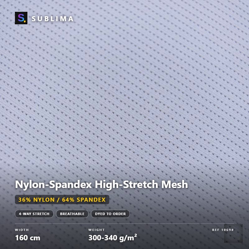 Nylon-Spandex High-Stretch Mesh knitted fabric