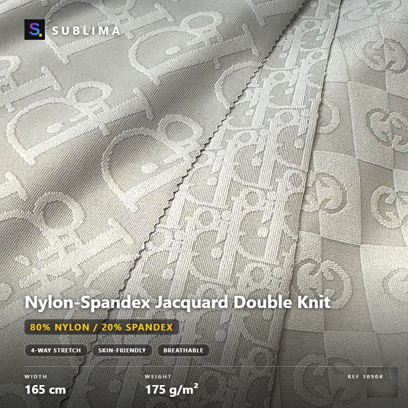 Nylon-Spandex Jacquard Double Knit knitted fabric
