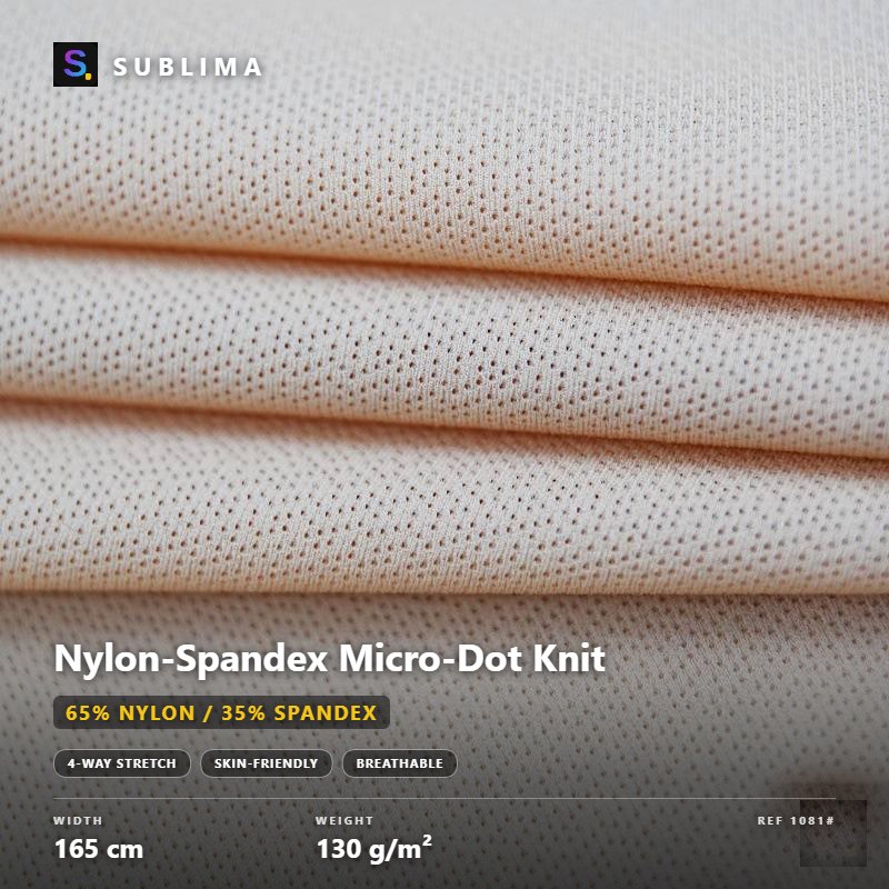 Nylon-Spandex Micro-Dot Knit knitted fabric