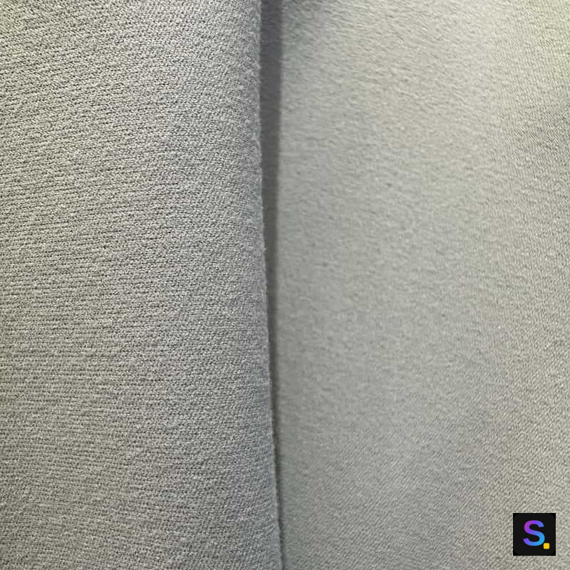 Nylon-Spandex Naked-Feel Peached Double Knit knitted fabric, 75% nylon / 25% spandex
