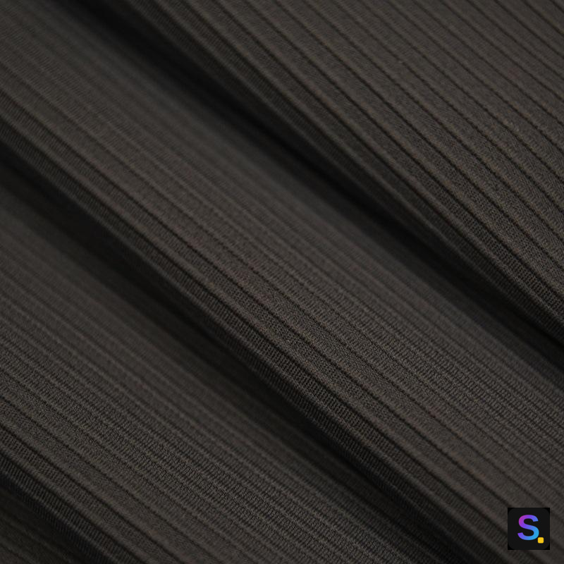 Nylon-Spandex Slim-Rib knitted fabric, 75% nylon / 25% spandex