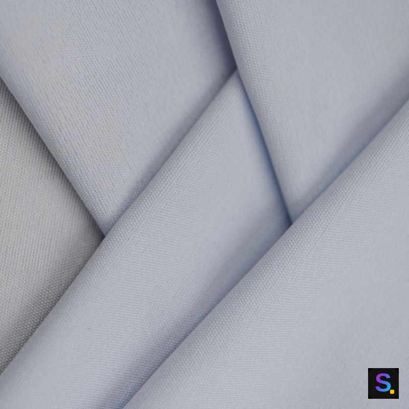 Nylon-Touch Polyester Matte Double Knit knitted fabric, 82% polyester / 18% spandex