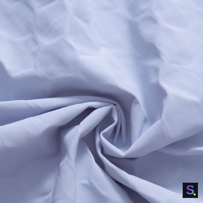 PCM Cooling Knit, Lavender Blue knitted fabric, nylon / spandex