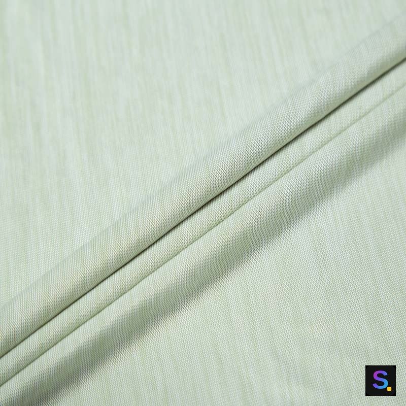 Plain Cooling Jersey, Light Green knitted fabric, 50% nylon / 50% polyester