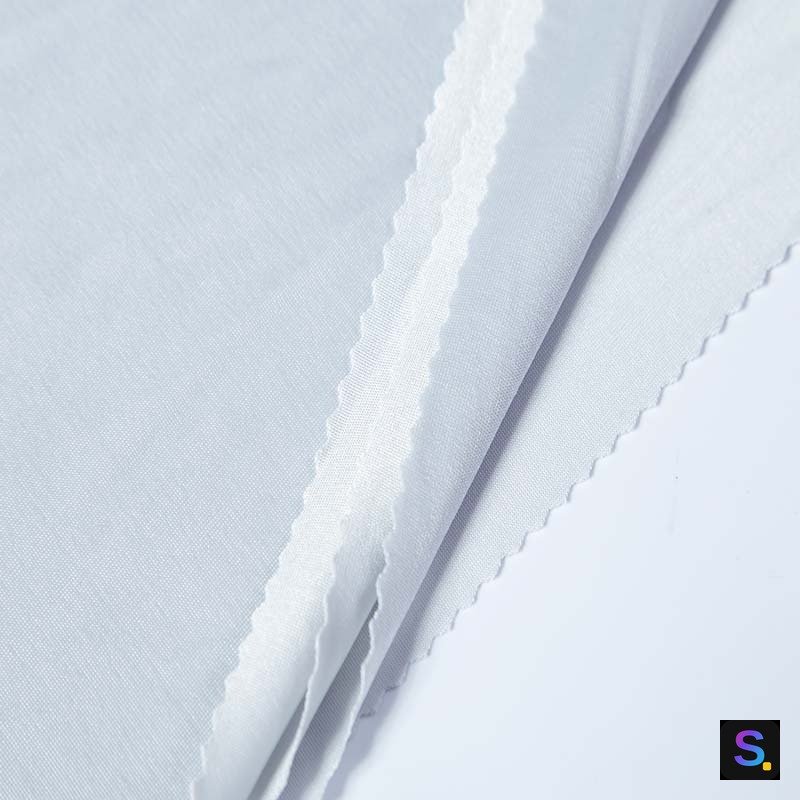 Plain Cooling Jersey, Light Grey knitted fabric, 90% nylon / 10% spandex