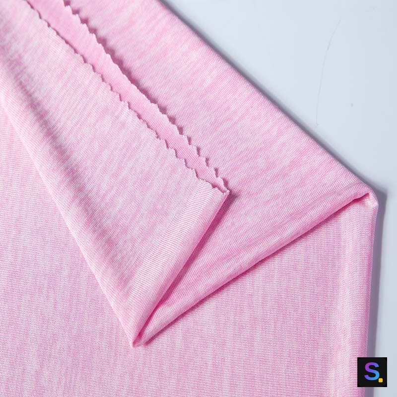 Plain Cooling Jersey, Pink Heather — photo 2