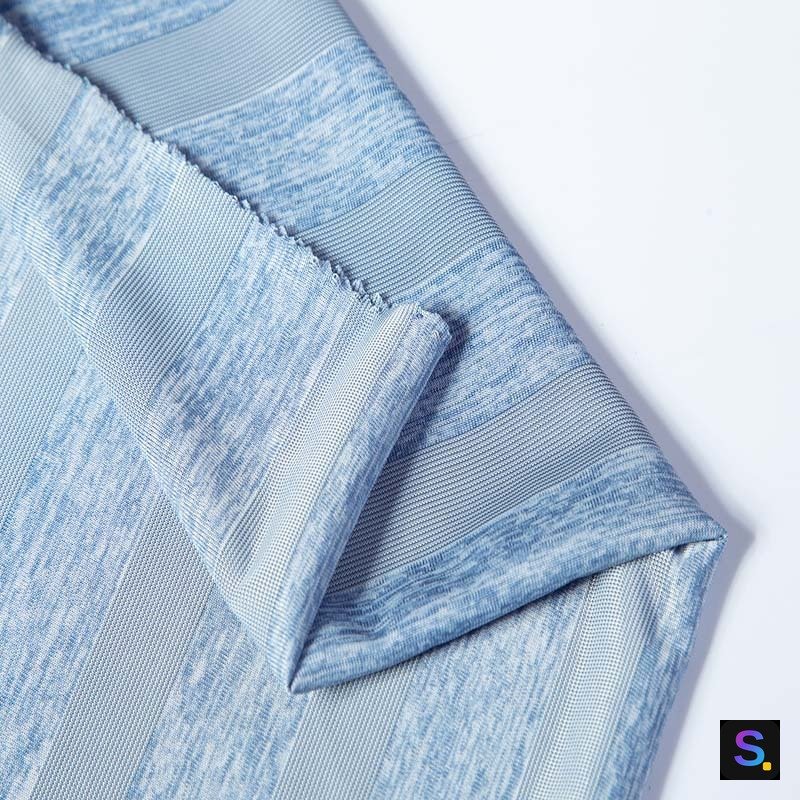 Printed Cooling Jersey, Blue Space-Dye Print — photo 2